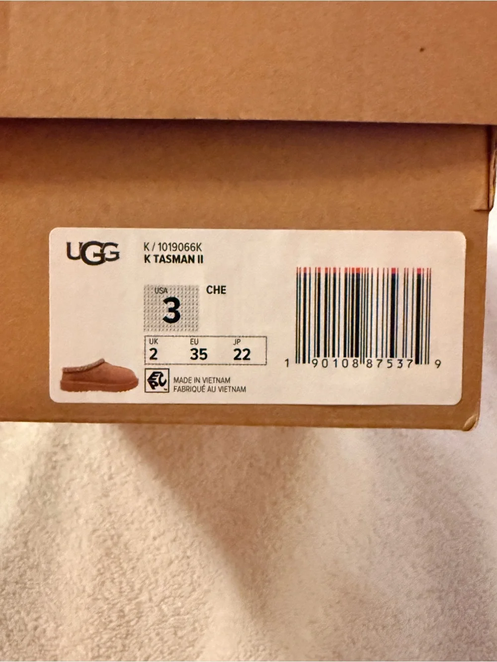 UGG Chestnut Suede Shearling-Lined Slip-On Slippers with decorative Trim